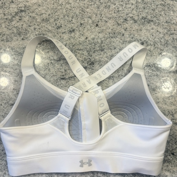White Under Armour Sports Bra - Picture 2 of 6